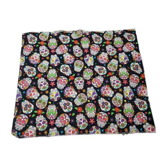 SUGAR SKULL 10 Fat Quarters  Cotton Quilt Fabric - Picture 2 of 16